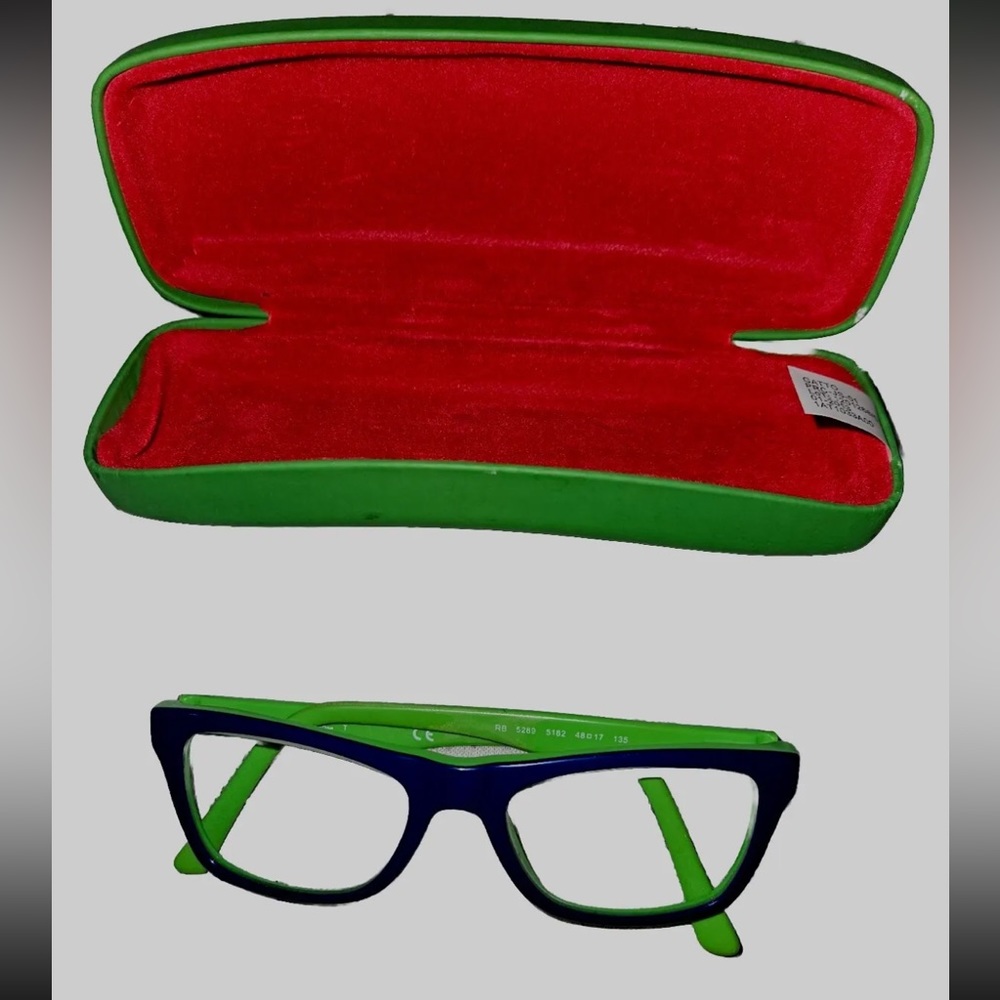 Ray Ban Juniors RB5182 Green-Blue Frame With Green Case